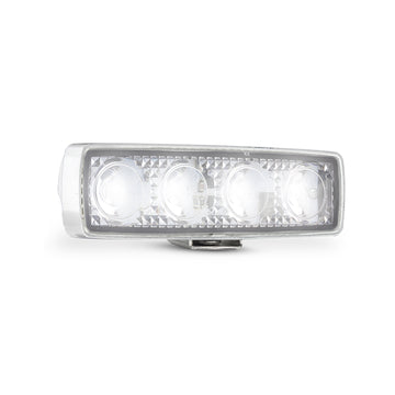 LED Autolamps 13040WM 12 Watt Compact Flood Lamp, White Alloy Base