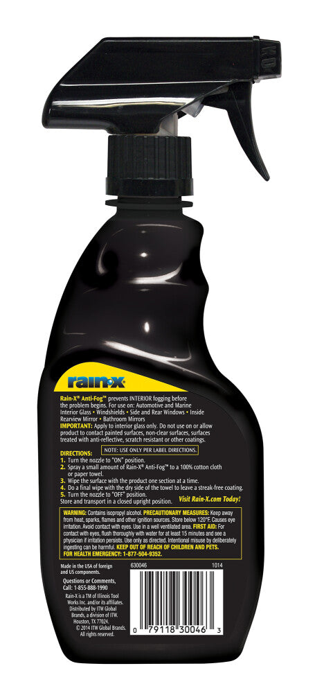 Rain-X Interior Glass Anti-Fog Trigger Spray - 355mL - 630046