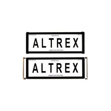 Altrex Advanced 6 Figure Black Number Plate Protectors - without Lines - 6ONLC