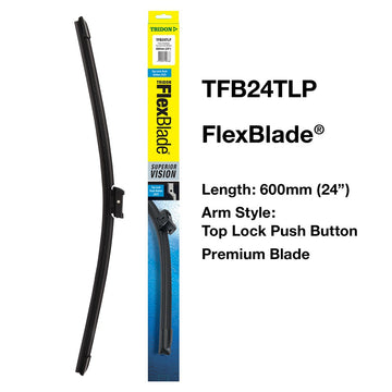 Tridon Flexblade - Top Lock Push Button 24In - TFB24TLP