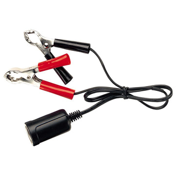 Narva 81034BL Battery Clips with Extended Lead and Accessory Socket