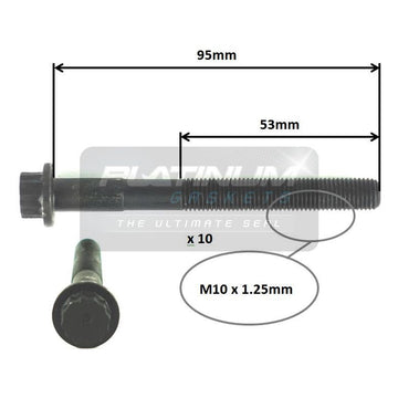 Platinum Cylinder Head Bolt Set - HBS0164