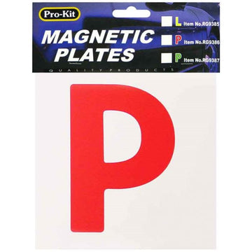 Pro-Kit 2x Magnetic Red P Plates - Suits QLD, NSW, ACT, TAS, SA and NT - RG9386