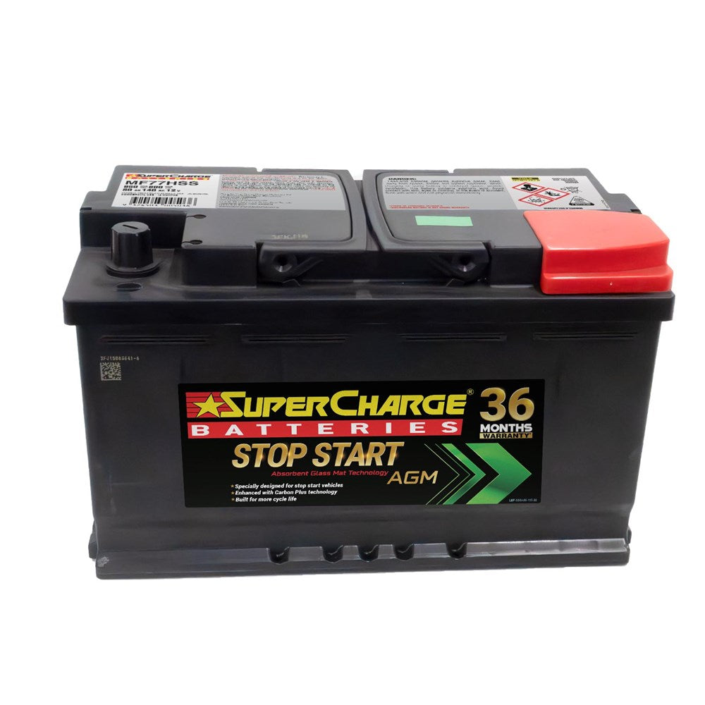 SuperCharge MF77HSS AGM Stop Start 12V Battery (Pickup Only)