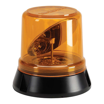 Narva 85270A Hi Optics LED Rotating Beacon (Amber) Flange Base 12/24 Volt
