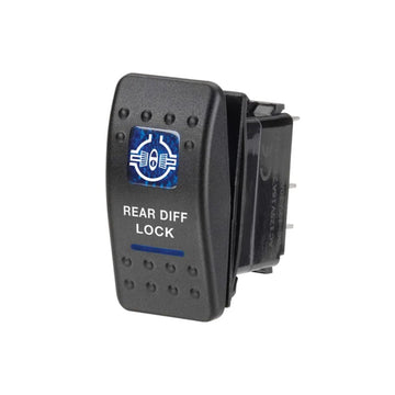 Narva 63138BL 12V Illuminated Off/On Sealed Rear Diff Lock Rocker Switch