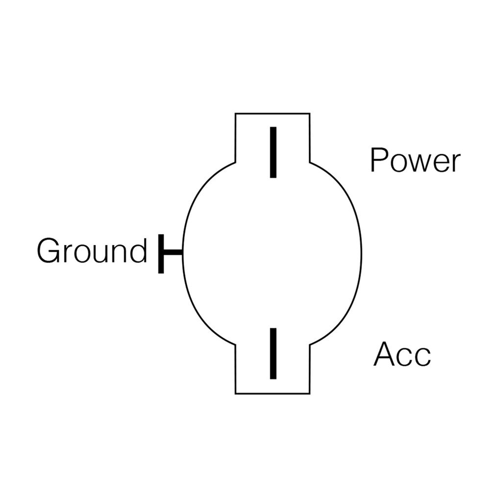 Narva 60025BL Illuminated Off/On Push/Pull Switch with Red LED