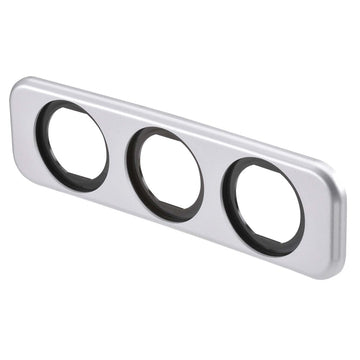 Narva 81189SBL Triple BLank Flush Mount Housing Silver