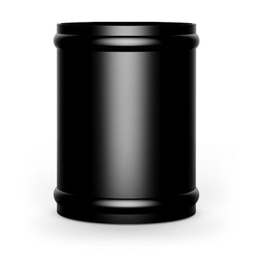 SAAS SAP76100B - 3 Inch (76mm) Diameter Aluminium Black Anodised Straight Joiner Pipe - 100mm