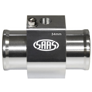 SAAS Aluminium Water Temperature Adapter for Radiator Hose - 34mm - SWTA34