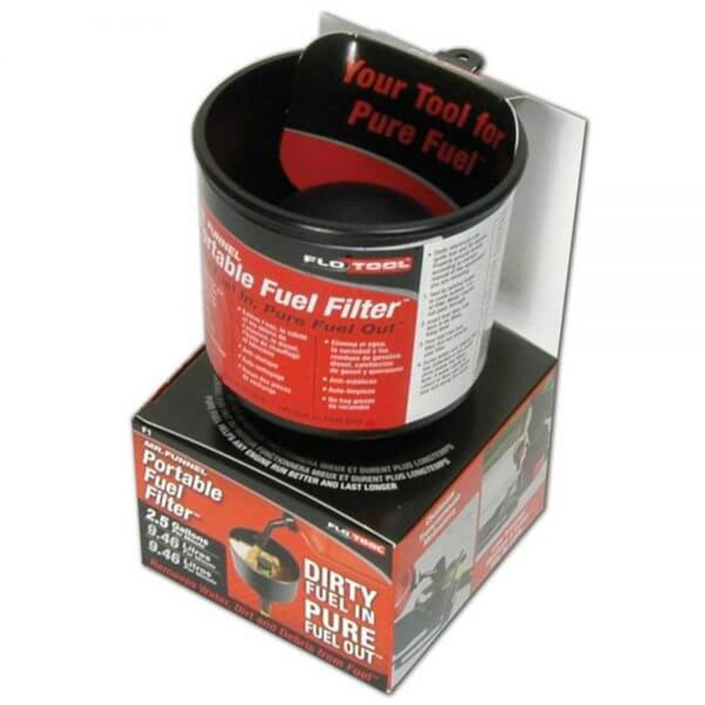 Pro Quip FloTool Mr Funnel Black Conductive Fuel Filter Funnel (10LPM) - F1C