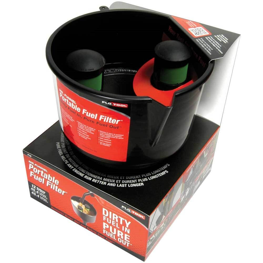 Pro Quip FloTool Mr Funnel Black Conductive Fuel Filter Funnel (45LPM) - F15C