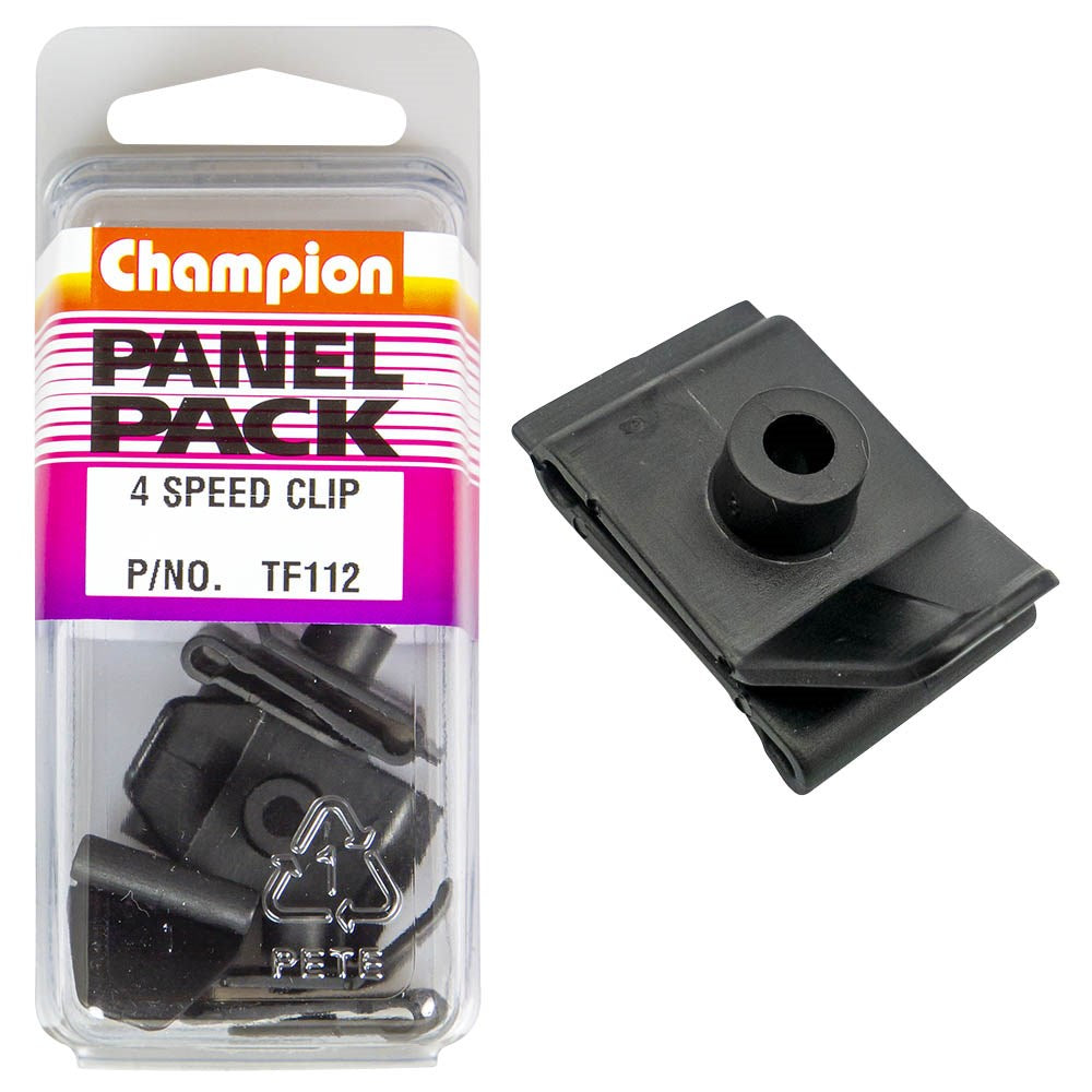 Champion Fasteners Speed Clips Suits 4 8mm Screw Size Pack Of 4 TF112 champion-fasteners-speed-clips-suits-4-8mm-screw-size-pack-of-4-tf112
