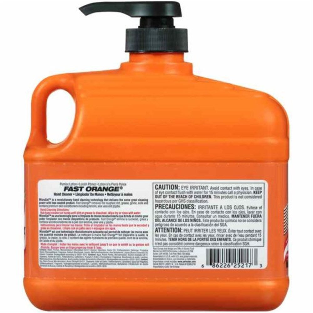 Permatex Fast Orange Pumice Lotion Hand Cleaner W/Pump 1.8L - 25217 - PX25217