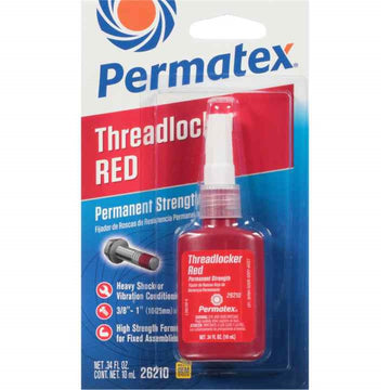 Permatex Permanent Strength Threadlocker Red Carded 10ml - 26210 - PX26210