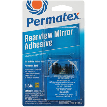 Permatex Rearview Mirror Adhesive 2 Part Kit 0.3+0.6Ml - 81844 - PX81844