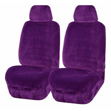MyCar Universal Front Seat Covers Size 30/35 - Purple Finesse - FAUXA3512