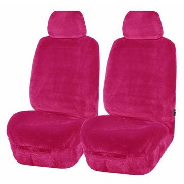 MyCar Universal Front Seat Covers Size 30/35 - Pink Finesse - FAUXA3517