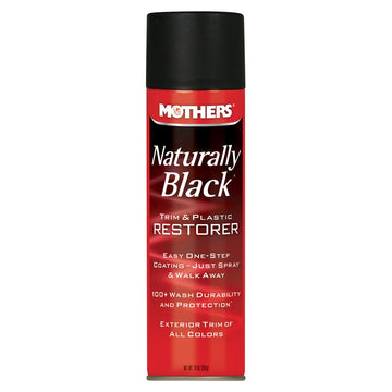Mothers 656110 Naturally Black Trim & Plastic Restorer - 283g Aerosol (Pickup Only)