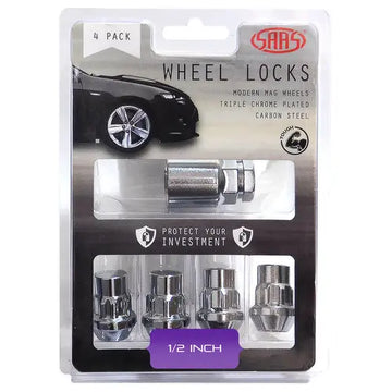 SAAS Lock Nuts Splined Bulge 1/2 Pk 4 - 913021