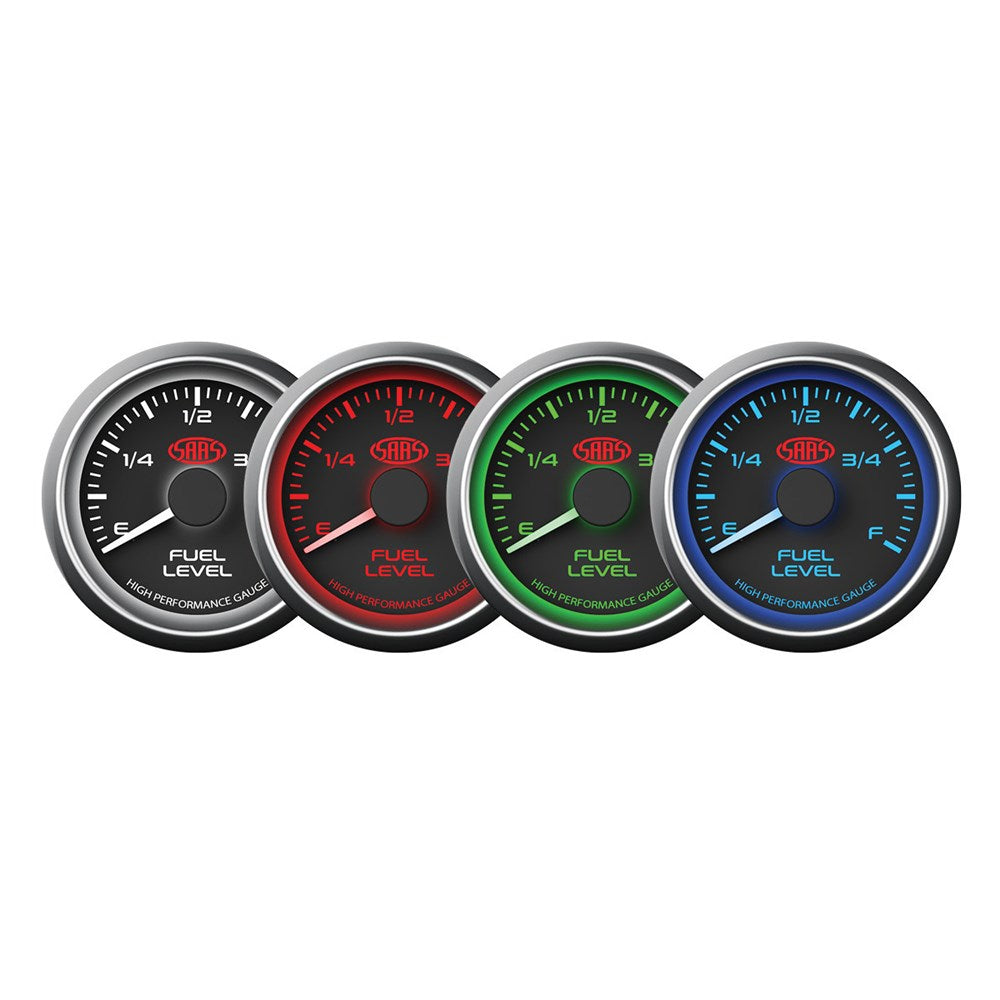 SAAS 52mm Black Muscle Fuel Level Gauge - SG-FL52B