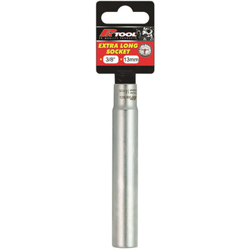 PKTool 3/8" Dr 13mm 6 Point (SIngle Hex) Extra Long Socket - PT10565