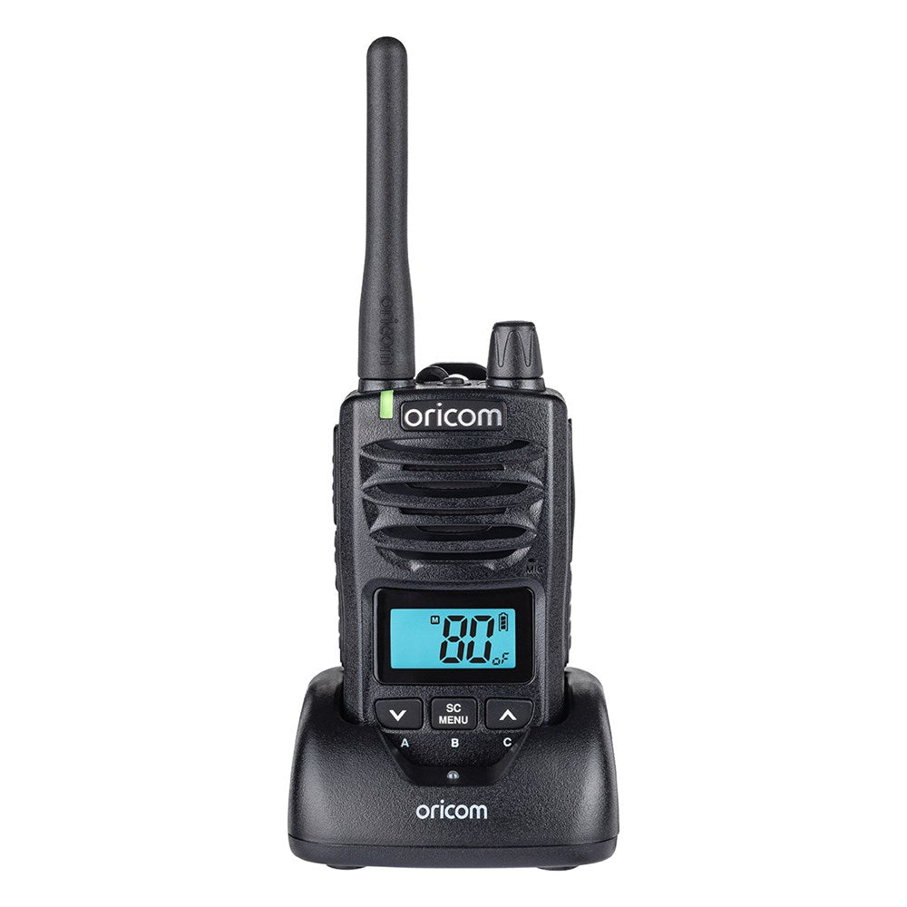 Oricom DTX600 5 Watt IP67 Waterproof Handheld UHF CB Radio - Black