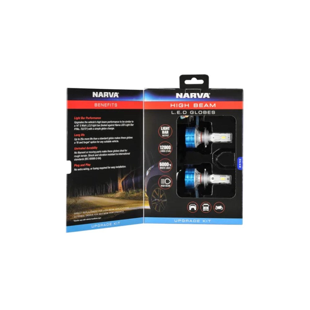 Narva 18447H 12/24V H7 Generation III LED Performance High Beam Globe Kit