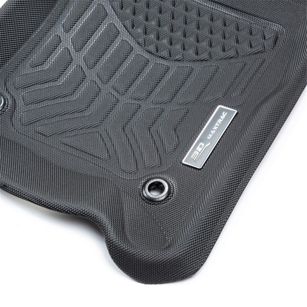 TruFit 3D to suit Toyota Land Cruiser 78 Series 1998 Onwards Maxtrac Tailor Made Front Only Pair of Black Rubber Floor Mats - 3D-TLC70BKMAX  (Bulky Item - Freight Applies)