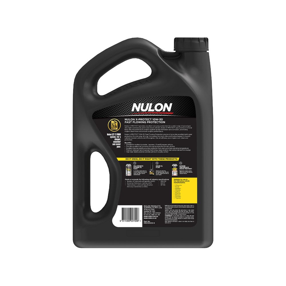 Nulon PRO10W30-5 X-Protect 10W-30 Premium Mineral Fast Flowing Protection Engine Oil 5L