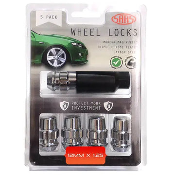 SAAS Lock Nuts Splined Acorn Bulge 12mm x 1.25 Pk 5 - 923325-5
