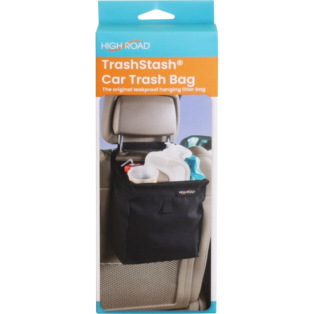 High Road Trash Stash(R) Portable Garbage Storage Bag - TS-BLACKBLK