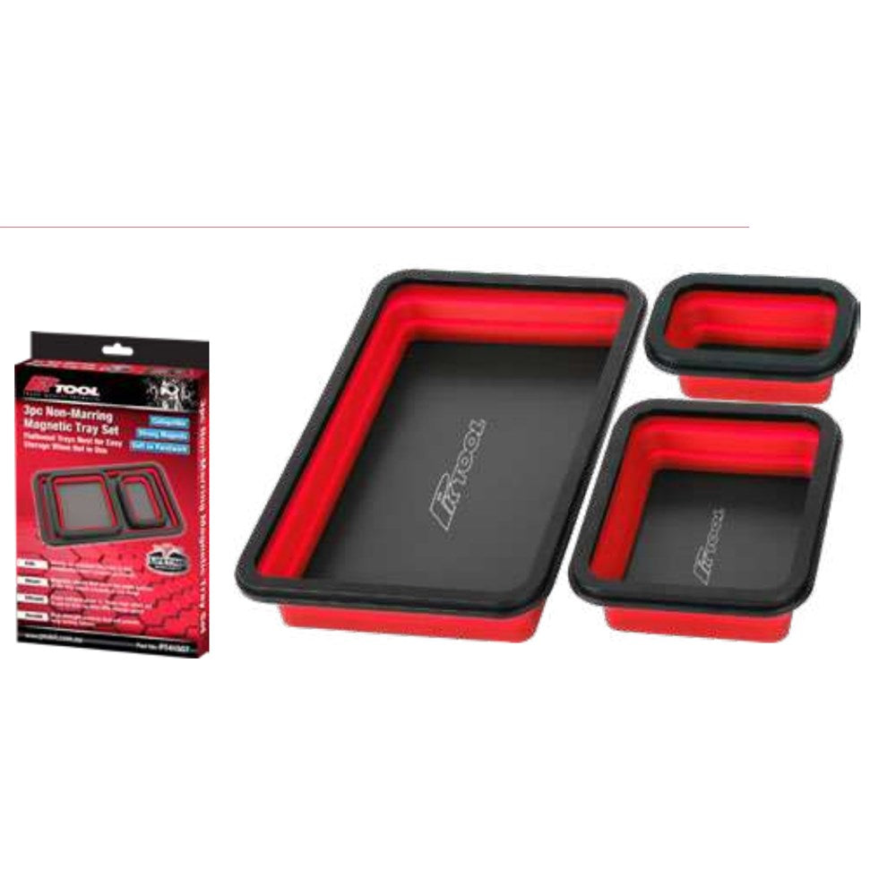 PKTool 3 Piece Non-Marring Magnetic Parts Tray set - PT41507