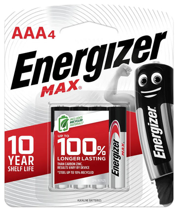 Energizer Max AAA 4Pk - E300577500