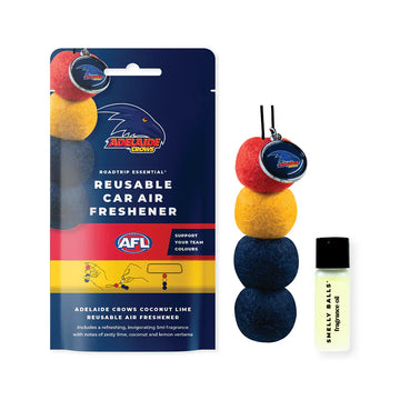 Smelly Balls Adelaide Crows Reusable Car Air Freshener Set - AFL445AA