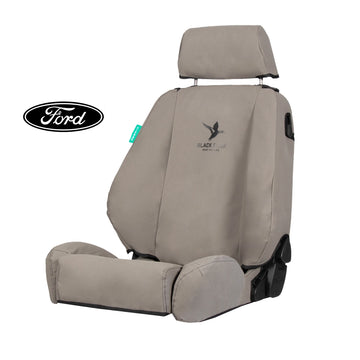 Black Duck Rear Seat Cover for 05/2022+ Next Gen Ford Ranger XL & XLS Dual Cab - Grey Canvas - FR227CVGY