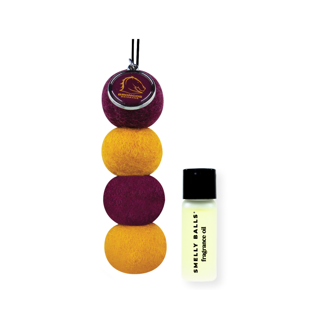 Smelly Balls Brisbane Broncos Inspired Reusable Air Freshener Starter Set - NRL445AA