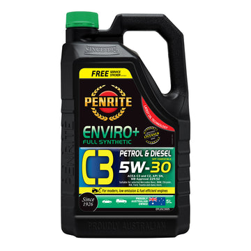 Penrite Enviro+ C3 5W-30 5W30 Full Synthetic Engine Oil 5L - EPLUSC3005 (Pickup Only)