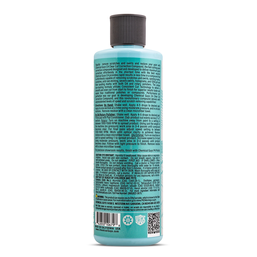 Chemical Guys C4 Clear Cut Correction Compound - GAP11616