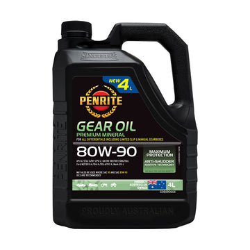 Penrite Gear Oil Premium Mineral 80W-90 80W90 4L - GO8090004 (Pickup Only)