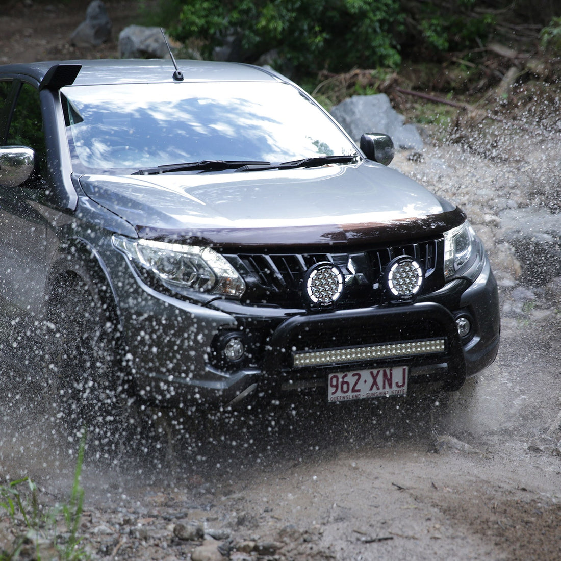 HardKorr BZR-X Series 7in LED Driving Lights (Pair W/Harness) HKBZRX180