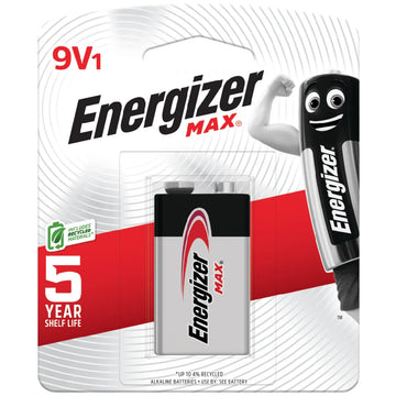 Energizer Max 9V 1Pk - E000035000