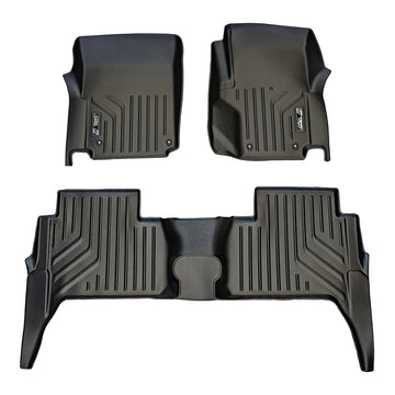 Maxliner Volkswagen Amarok 2016-2022 MaxPro Floor Mats (Row 1 & 2) - AMAROK R12 (Pickup Only)