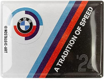 Nostalgic Art 30 x 40cm Metal Sign BMW - A Tradition Of Speed 23312 - 5123312