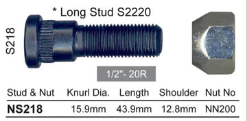 Nice Wheel Stud & Nut Set - NS218