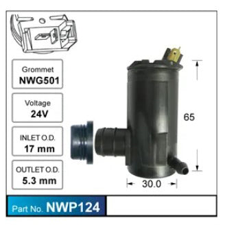 Nice Windscreen Washer Pump - NWP124