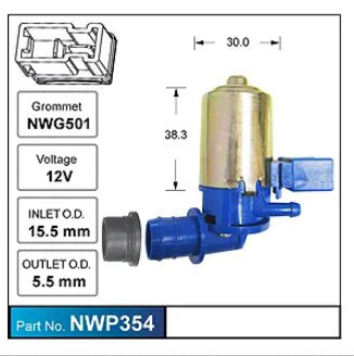 Nice Windscreen Washer Pump - NWP354