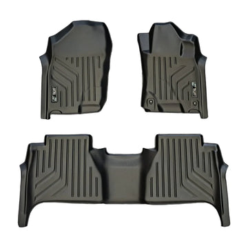 Maxliner Nissan Navara 2015-2021 MaxPro Floor Mats (Row 1 & 2) - NAVARA 15-21 R12 (Pickup Only)