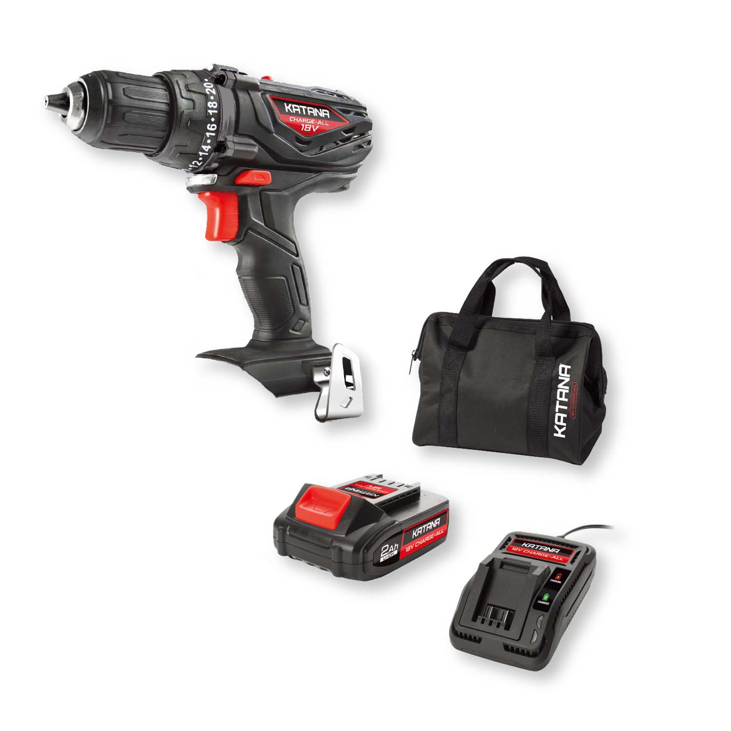 Katana 18V Charge-All Drill Driver Combo Kit 220502