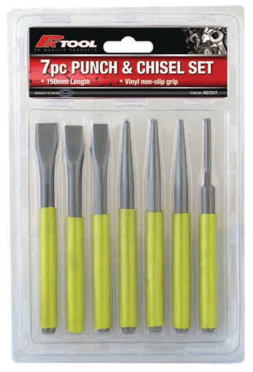 PKTool Punch and Chisel Set - 7Pc - RG7317 (Pickup Only)